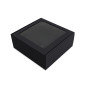 Black Large Square Gift Box with Clear Window