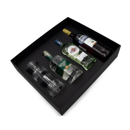 Juodas užsakomas įdėklas didelėms pakuotėms, XXL dydis