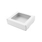 White Small Gift Box with PVC Window 5 cm High