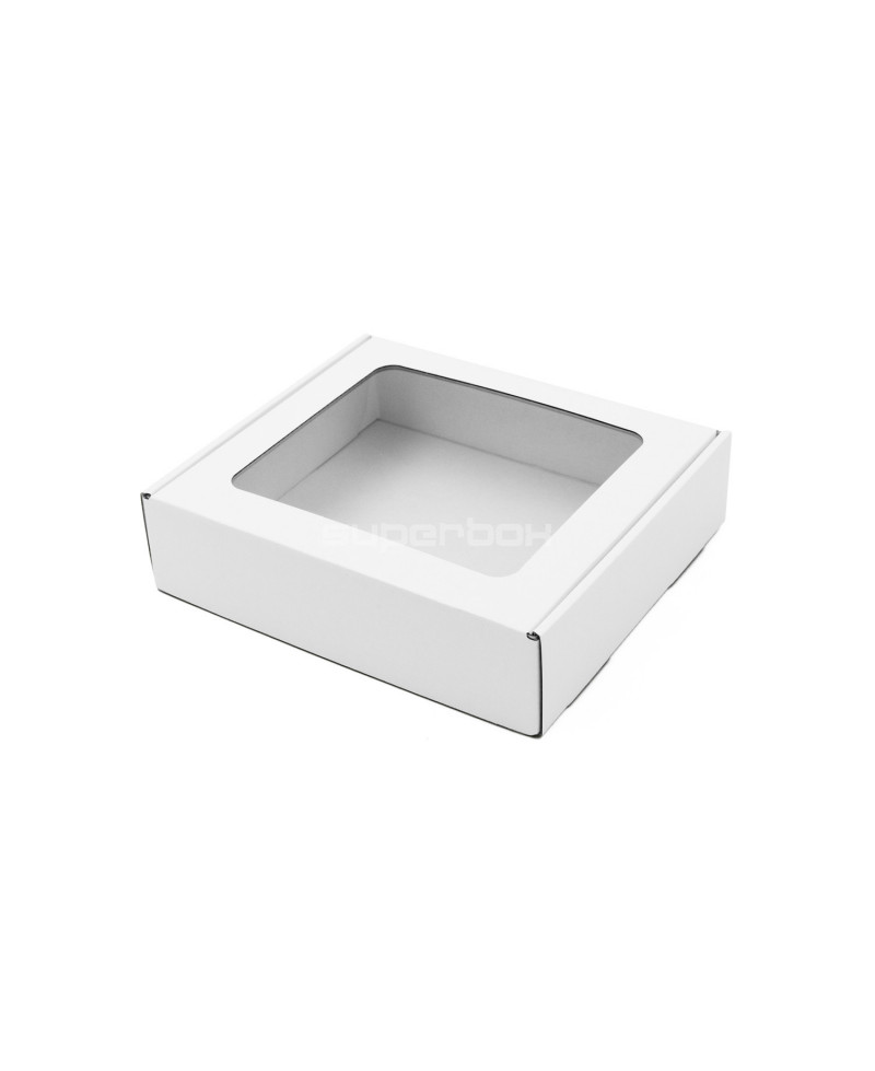 White Small Gift Box with PVC Window