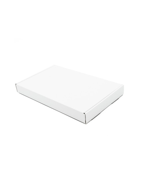Flat Oblong White Box for Shipping Items