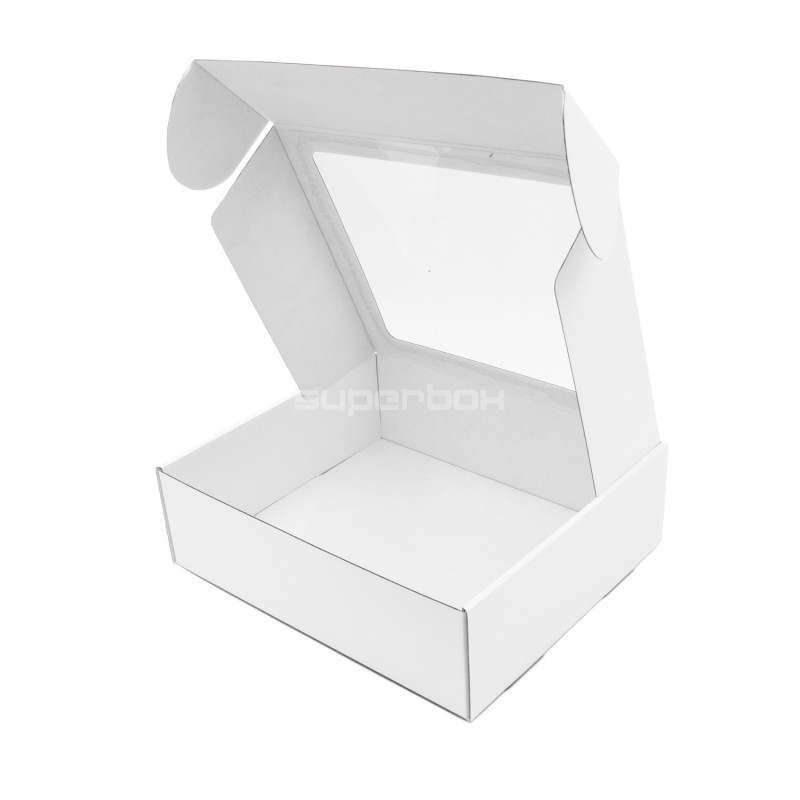 White Box With Window, 9 cm High