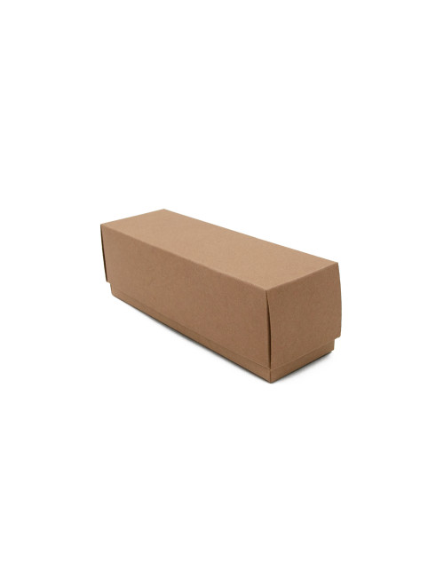 Long Brown Bottom-Lid Cardboard Box for Cookies