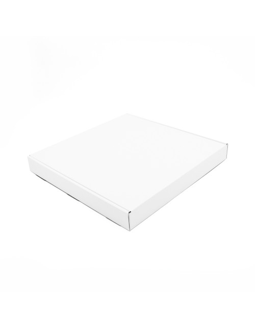 Balta labai žema kvadratinė dėžutė verslo dovanoms