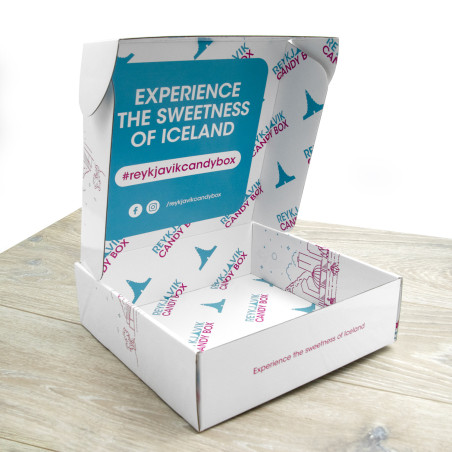 Рекламная упаковка с двухсторонней офсетной печатью