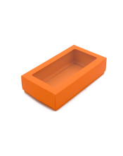 OrangeTwo Piece Cardboard Gift Box with Window
