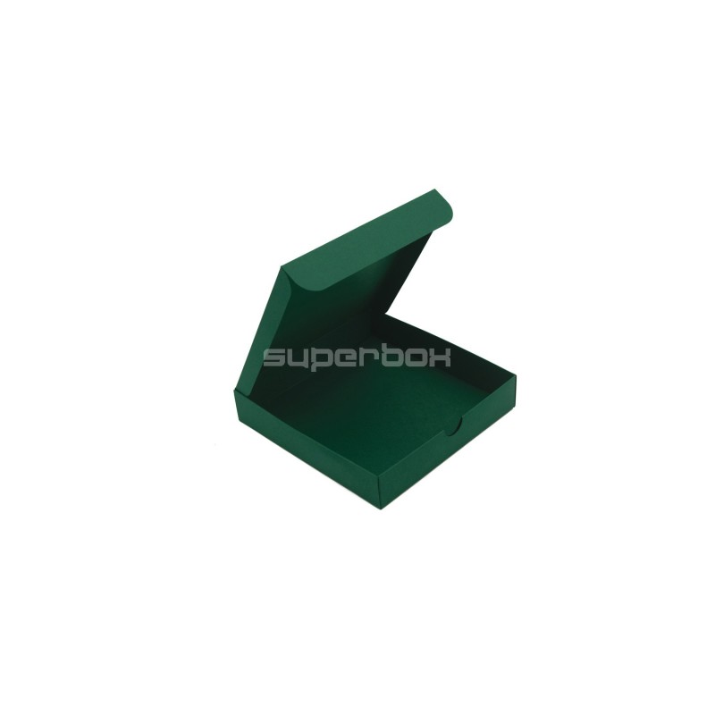 Dark Green Square Box with Recessed Cardboard Lid