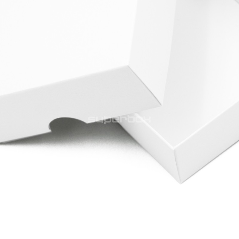 2-PC Small Square Gift Box from White Cardboard