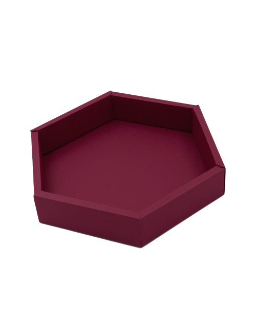 Cherryred Luxury Hexagon Shape Gift Box with Insert and Window