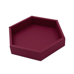 Cherryred Luxury Hexagon Shape Gift Box with Insert and Window