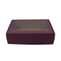 Purple Red A4 Size Gift Box with Transparent Window