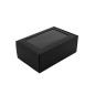 Black A5 Size Gift Box with Clear Window and Blacklines