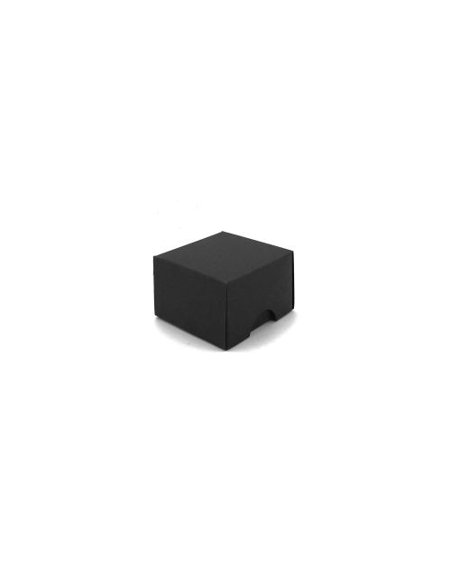 Melna maza kvadrātaina didaļīga dāvanu kaste