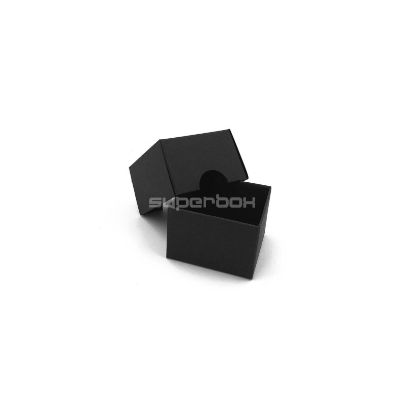 Very Small Two Piece Black Square Box