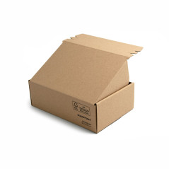 E-commerce Box With Tear-off Adhesive Tape