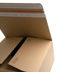 E-commerce Box With Tear-off Adhesive Tape