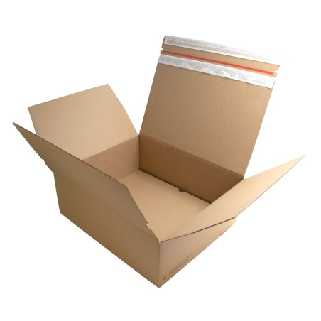 E-commerce Box With Tear-off Adhesive Tape