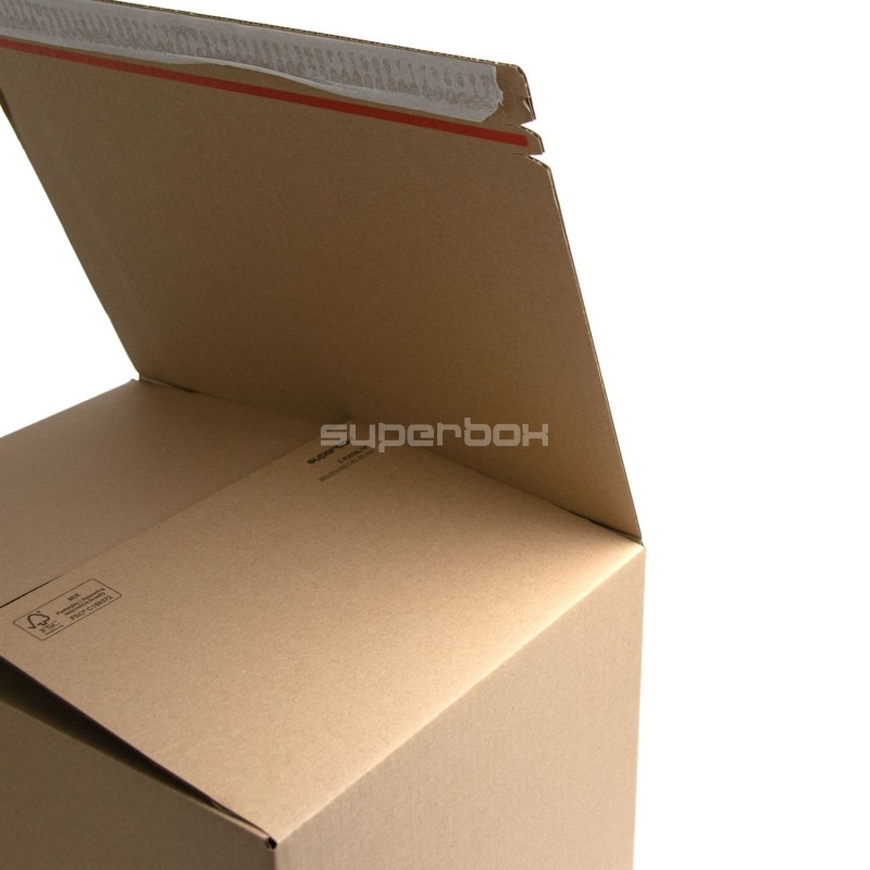 E-commerce Box For Size L Post Terminals With Tear-off Adhesive Tape