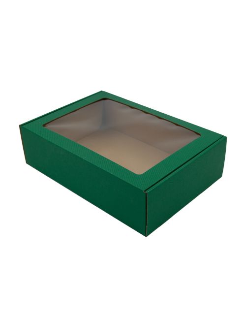 Eco žalios spalvos A4 formato dėžutė su langeliu ir linijų raštu