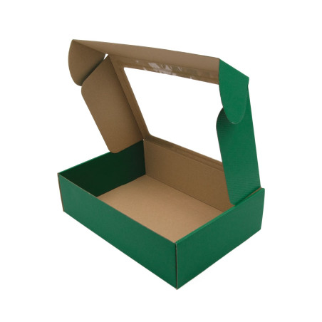 Eco Green A4 Format Box with Window and LINES