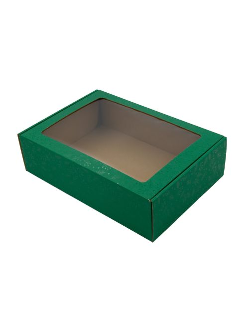 Žalia kalėdinė A4 formato dėžutė ŽALIOS UOGOS