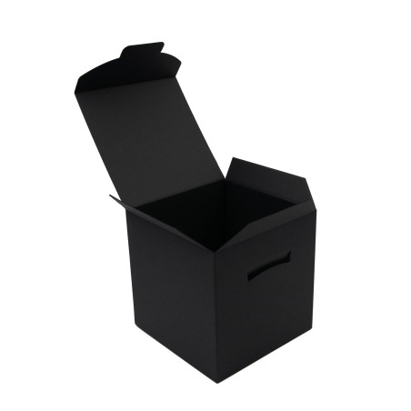 Large Black Cube-shaped Box