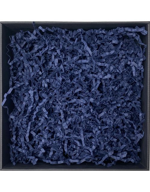 Standžios tamsiai mėlynos popieriaus drožlės - 4 mm, 1 kg