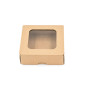 Brown Mini Box from Corrugated Board with Window