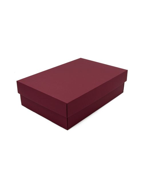 Bordo spalvos universali dviejų dalių dėžutė 10 cm aukščio
