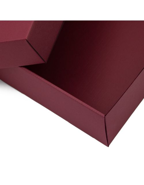 Bordo spalvos universali dviejų dalių dėžutė 10 cm aukščio