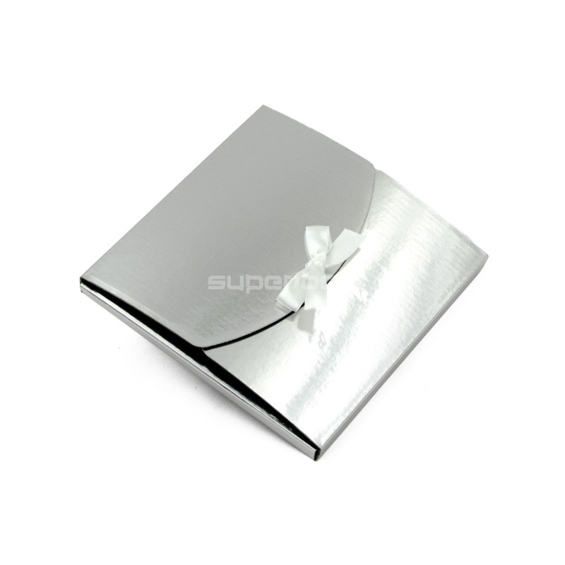 Very Fancy Small Mirrored Envelope in Silver Color