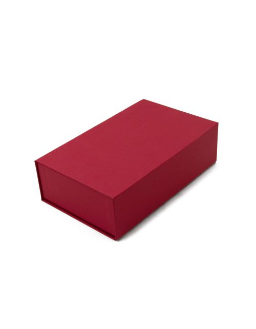 Luxury Rigid Red Flip Top Box with Magnets
