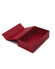 Prabangi raudona Flip Top dėžutė su magnetais