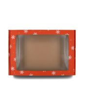 Red A4 Format Gift Box SNOWFLAKES