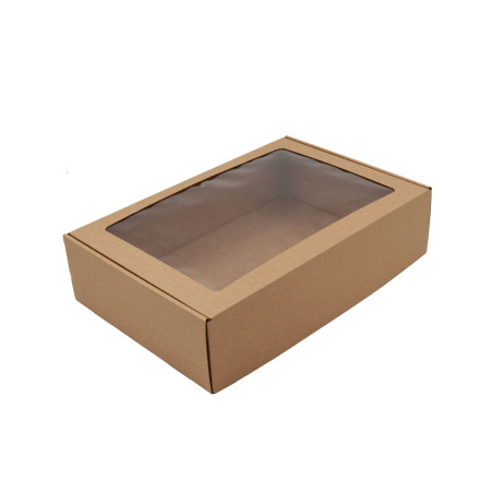 Brown A4 Size Gift Box with Window