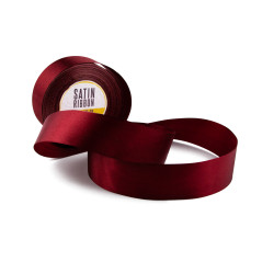 Universal Plum-Colored Satin Ribbon | 38 mm Wide, 32 m Long | Superbox