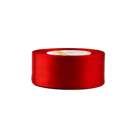 Vibrant Red Satin Ribbon | 38 mm Wide, 32 m Long | Superbox