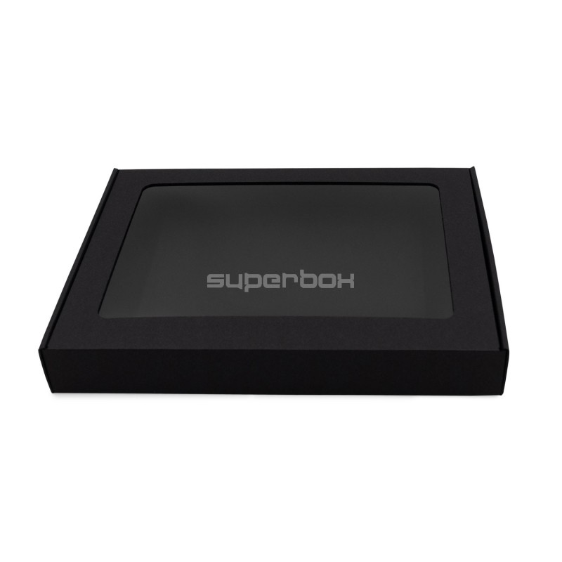 Black Gift Box for T-shirts or Photo Album with Clear Window