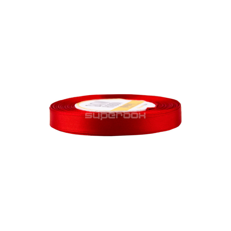 Thin Red Satin Ribbon, 12 mm Width