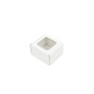 White Mini Cube Box with Clear Window