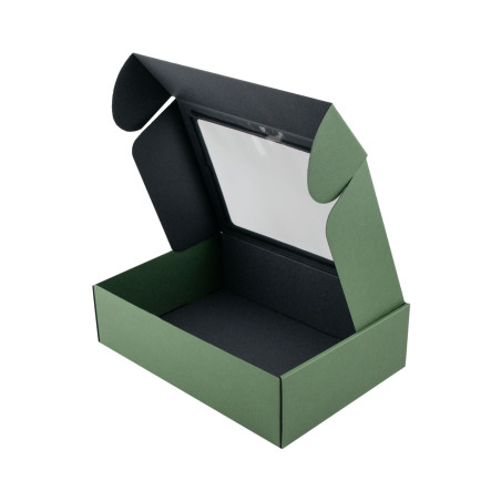 Green A4 Format Box with Window