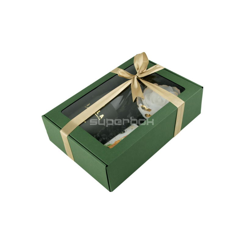 Green A4 Format Box with Window