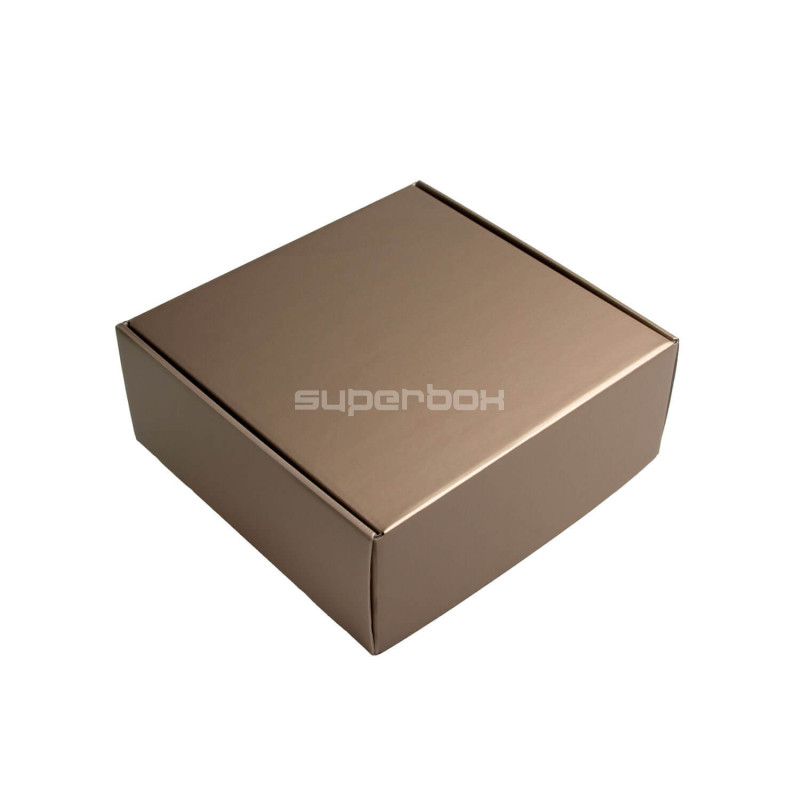 Muted Gold Square Gift Box for Cosmetic