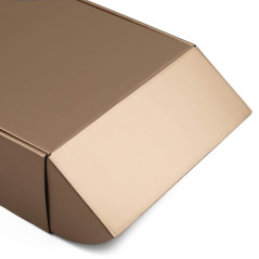 Muted Gold Square Gift Box for Cosmetic | 220 x 220 x 90 мм | Superbox