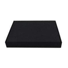 Чёрная коробка из гофрокартона, 328x240x47 мм