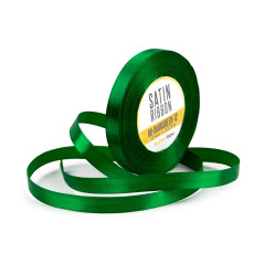 Slim Dark Green Satin Ribbon | 12 mm x 32 m | Superbox