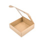 Brown Square Gift Box with Clear Window for Tea