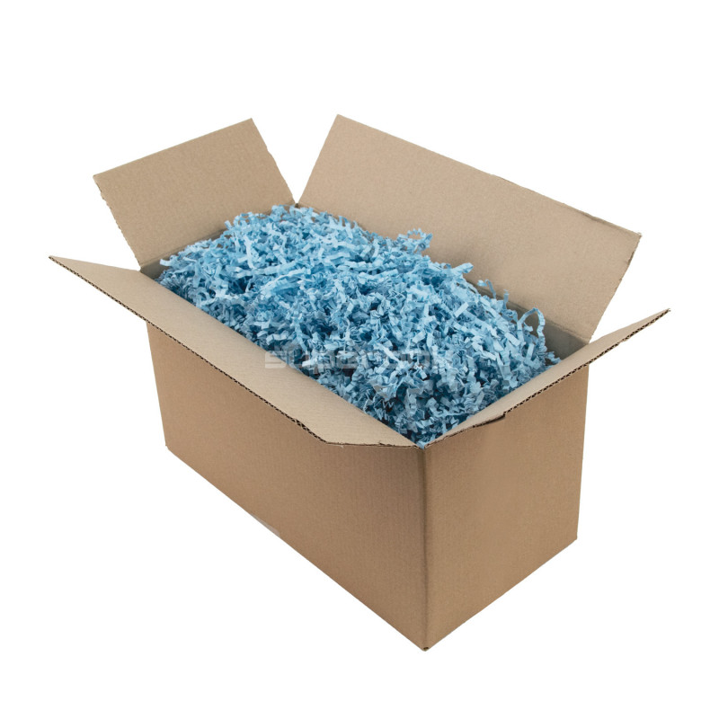 Rigid Light Blue Shredded Paper - 4 mm, 1 kg