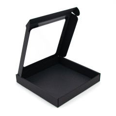 Black Box with a PVC Window 3 cm of Height | 200x200x30 mm | Superbox