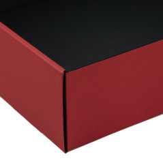 Red Gift Box with Clear Window | 340x280x85 mm | Superbox